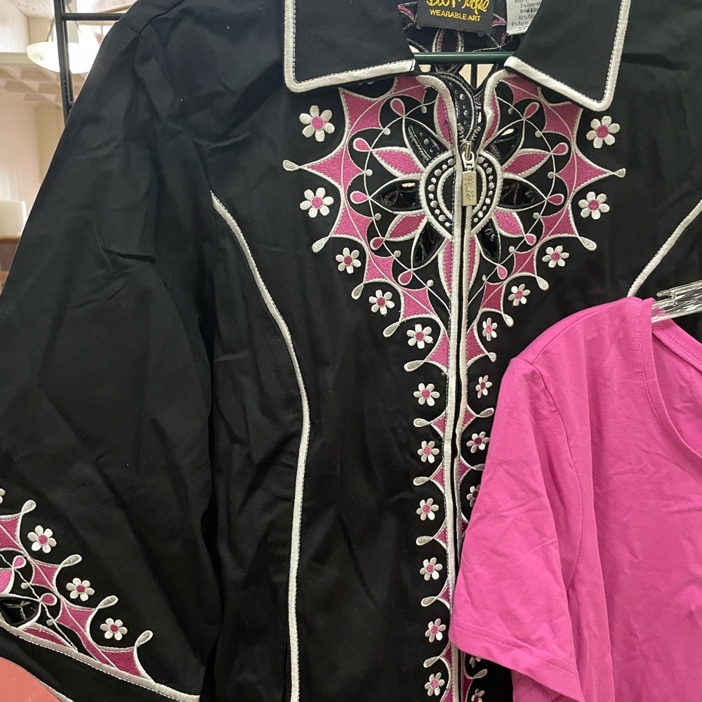 Bob Mackie Jacket and Top 1x